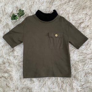 Zara Trafaluc Short-Sleeve Sweater